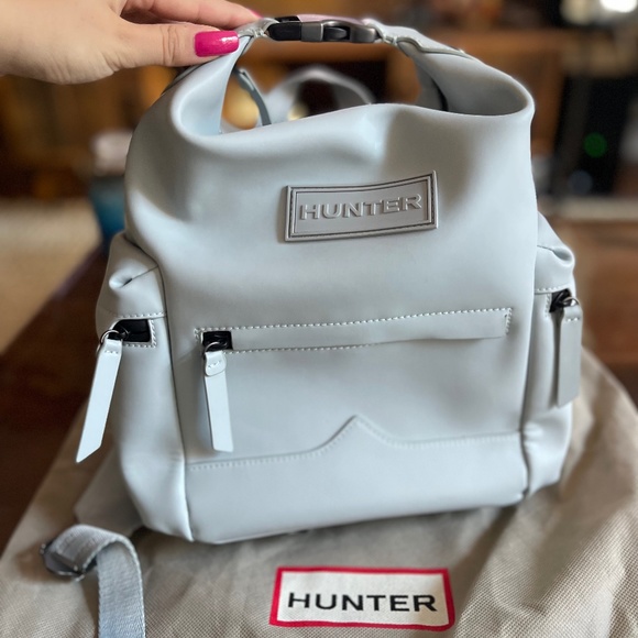 Hunter Handbags - Hunter Rubberized leather backpack